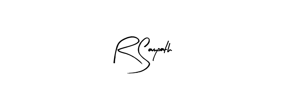 You can use this online signature creator to create a handwritten signature for the name R Sampath. This is the best online autograph maker. R Sampath signature style 8 images and pictures png