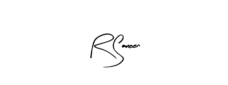 How to make R Sareen name signature. Use Arty Signature style for creating short signs online. This is the latest handwritten sign. R Sareen signature style 8 images and pictures png