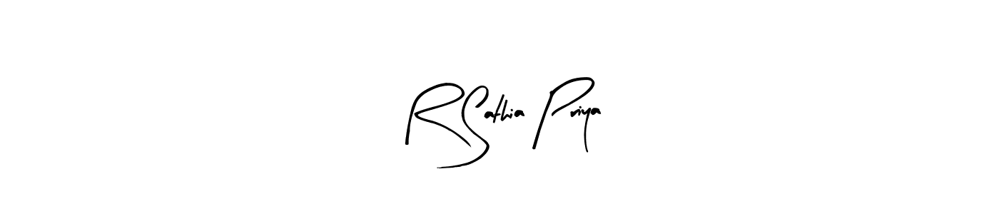 Make a beautiful signature design for name R Sathia Priya. Use this online signature maker to create a handwritten signature for free. R Sathia Priya signature style 8 images and pictures png