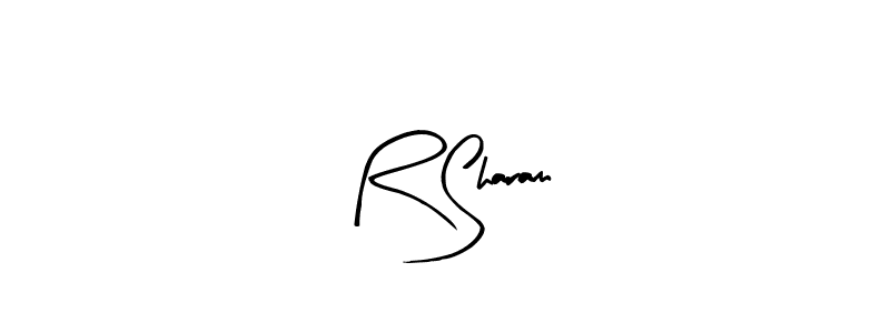 Design your own signature with our free online signature maker. With this signature software, you can create a handwritten (Arty Signature) signature for name R Sharam. R Sharam signature style 8 images and pictures png