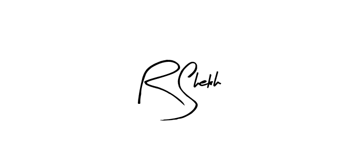 You should practise on your own different ways (Arty Signature) to write your name (R Shekh) in signature. don't let someone else do it for you. R Shekh signature style 8 images and pictures png