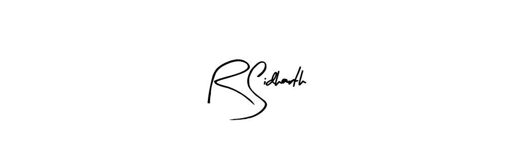 Create a beautiful signature design for name R Sidharth. With this signature (Arty Signature) fonts, you can make a handwritten signature for free. R Sidharth signature style 8 images and pictures png
