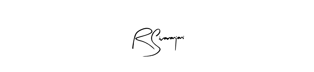 Similarly Arty Signature is the best handwritten signature design. Signature creator online .You can use it as an online autograph creator for name R Sivaranjani. R Sivaranjani signature style 8 images and pictures png