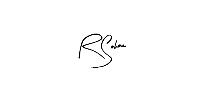 How to make R Soham name signature. Use Arty Signature style for creating short signs online. This is the latest handwritten sign. R Soham signature style 8 images and pictures png
