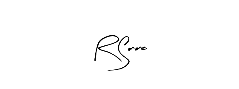 Similarly Arty Signature is the best handwritten signature design. Signature creator online .You can use it as an online autograph creator for name R Sonone. R Sonone signature style 8 images and pictures png