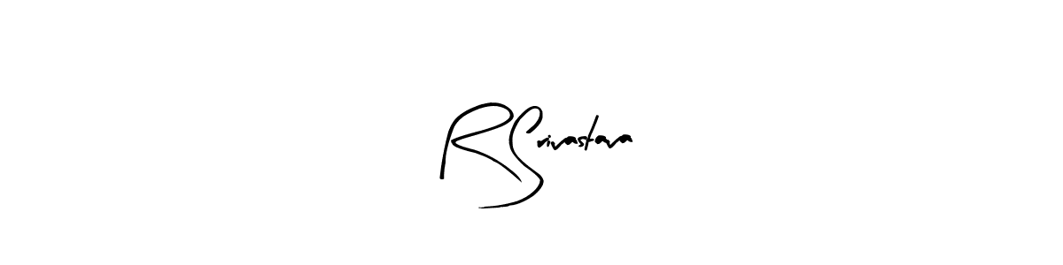 How to Draw R Srivastava signature style? Arty Signature is a latest design signature styles for name R Srivastava. R Srivastava signature style 8 images and pictures png