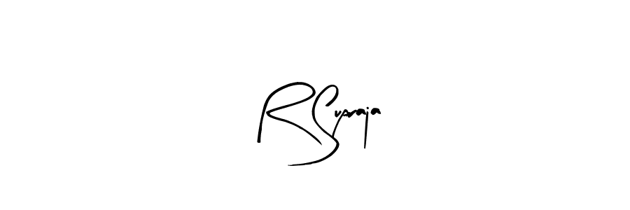 The best way (Arty Signature) to make a short signature is to pick only two or three words in your name. The name R Supraja include a total of six letters. For converting this name. R Supraja signature style 8 images and pictures png