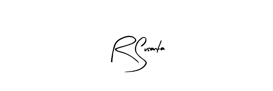 Design your own signature with our free online signature maker. With this signature software, you can create a handwritten (Arty Signature) signature for name R Susanta. R Susanta signature style 8 images and pictures png