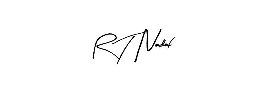 Make a beautiful signature design for name R T Nadaf. Use this online signature maker to create a handwritten signature for free. R T Nadaf signature style 8 images and pictures png