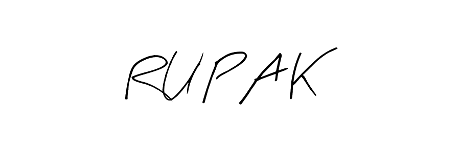 Also we have R U P A K name is the best signature style. Create professional handwritten signature collection using Arty Signature autograph style. R U P A K signature style 8 images and pictures png