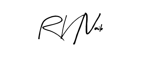 Looking for an artistic signature for R V Naik? The Arty Signature calligraphy style gives a sophisticated flow suitable for business cards and emails. R V Naik signature style 8 images and pictures png