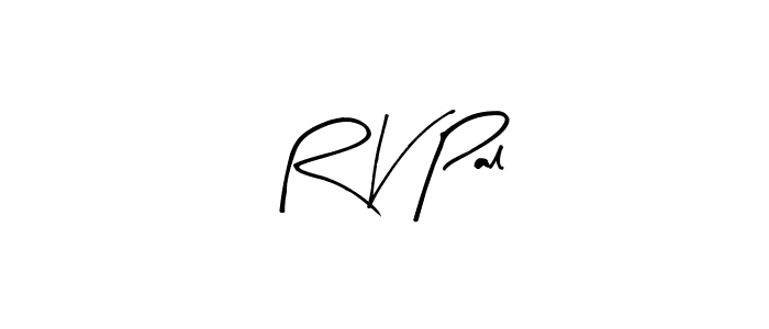 Arty Signature is a professional signature style that is perfect for those who want to add a touch of class to their signature. It is also a great choice for those who want to make their signature more unique. Get R V Pal name to fancy signature for free. R V Pal signature style 8 images and pictures png