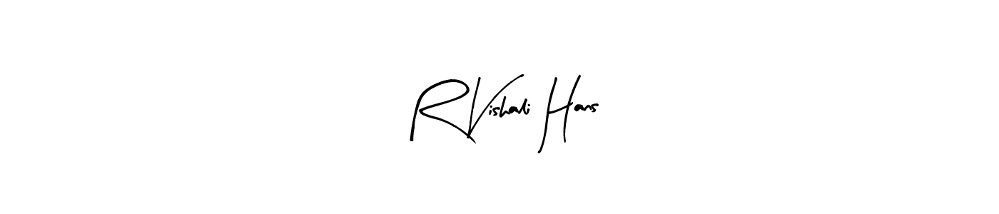 Once you've used our free online signature maker to create your best signature Arty Signature style, it's time to enjoy all of the benefits that R Vishali Hans name signing documents. R Vishali Hans signature style 8 images and pictures png