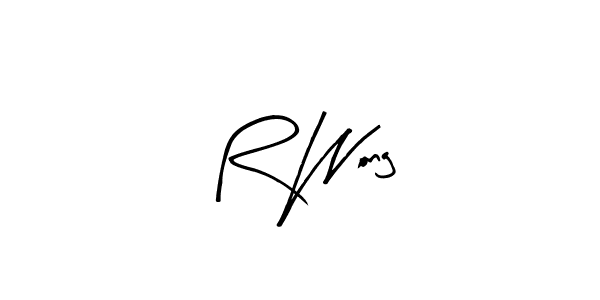 Similarly Arty Signature is the best handwritten signature design. Signature creator online .You can use it as an online autograph creator for name R Wong. R Wong signature style 8 images and pictures png