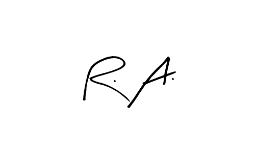 Use a signature maker to create a handwritten signature online. With this signature software, you can design (Arty Signature) your own signature for name R. A.. R. A. signature style 8 images and pictures png