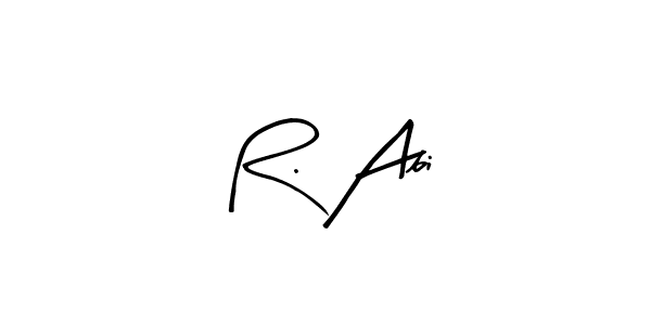 How to make R. Abi name signature. Use Arty Signature style for creating short signs online. This is the latest handwritten sign. R. Abi signature style 8 images and pictures png