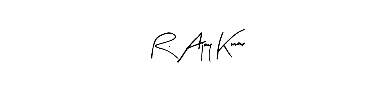 You can use this online signature creator to create a handwritten signature for the name R. Ajay Kumar. This is the best online autograph maker. R. Ajay Kumar signature style 8 images and pictures png