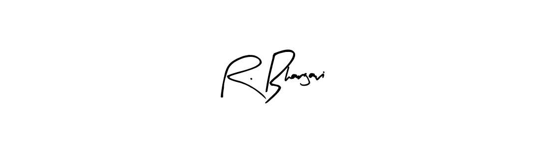 if you are searching for the best signature style for your name R. Bhargavi. so please give up your signature search. here we have designed multiple signature styles  using Arty Signature. R. Bhargavi signature style 8 images and pictures png