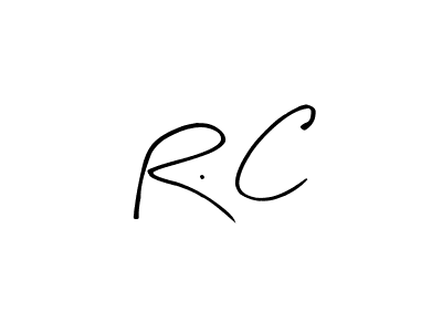 The best way (Arty Signature) to make a short signature is to pick only two or three words in your name. The name R. C include a total of six letters. For converting this name. R. C signature style 8 images and pictures png