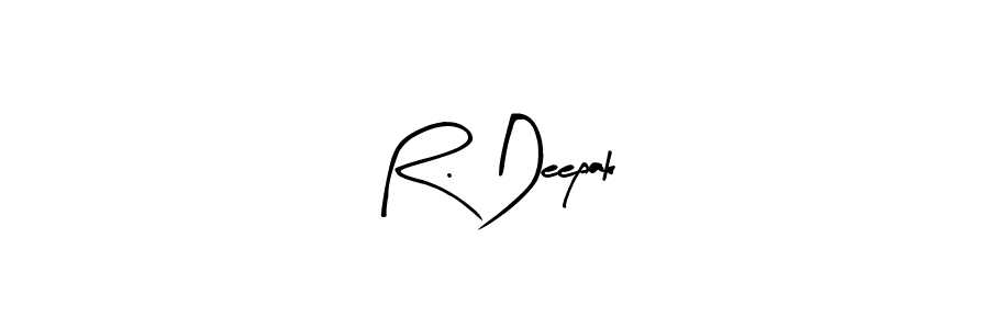 Design your own signature with our free online signature maker. With this signature software, you can create a handwritten (Arty Signature) signature for name R. Deepak. R. Deepak signature style 8 images and pictures png