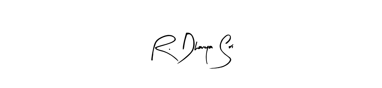 Make a beautiful signature design for name R. Dhanya Sri. Use this online signature maker to create a handwritten signature for free. R. Dhanya Sri signature style 8 images and pictures png