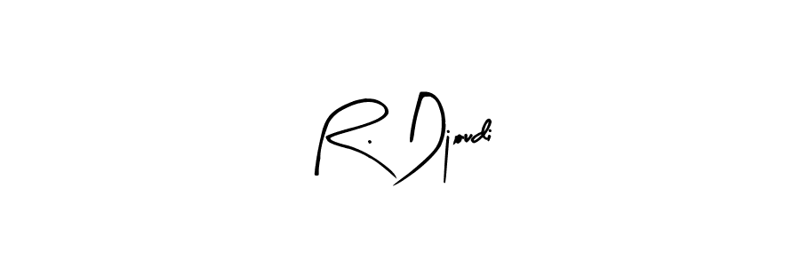 Make a beautiful signature design for name R. Djoudi. With this signature (Arty Signature) style, you can create a handwritten signature for free. R. Djoudi signature style 8 images and pictures png