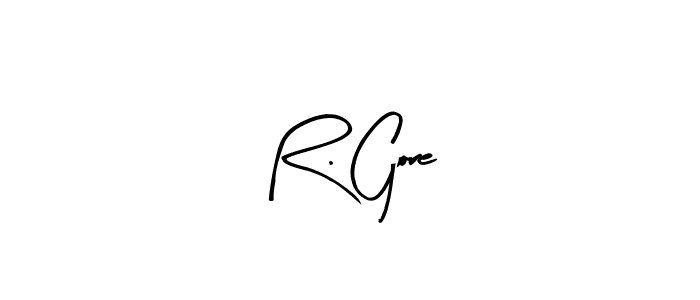 Similarly Arty Signature is the best handwritten signature design. Signature creator online .You can use it as an online autograph creator for name R. Gore. R. Gore signature style 8 images and pictures png