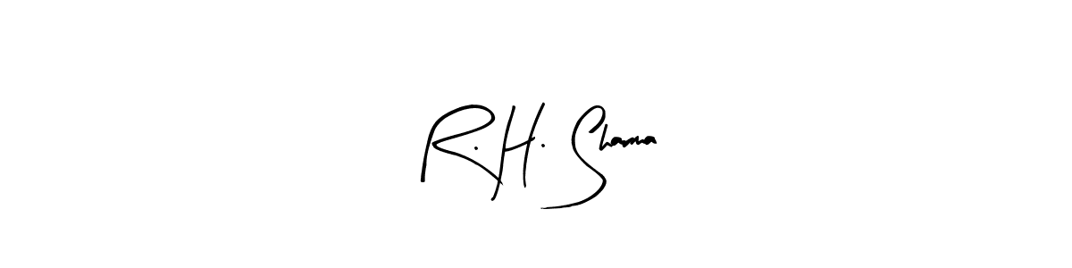 Make a beautiful signature design for name R. H. Sharma. Use this online signature maker to create a handwritten signature for free. R. H. Sharma signature style 8 images and pictures png