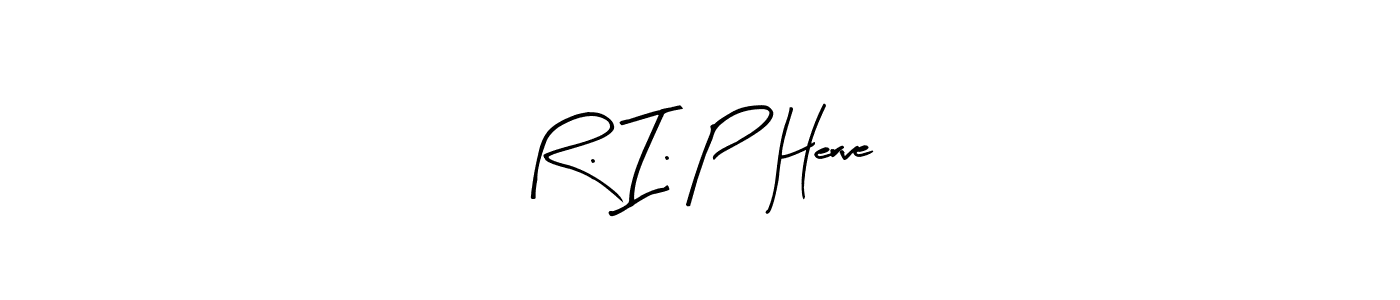 Similarly Arty Signature is the best handwritten signature design. Signature creator online .You can use it as an online autograph creator for name R. I. P  Herve. R. I. P  Herve signature style 8 images and pictures png