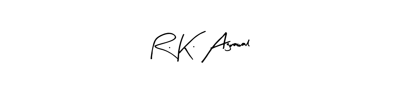 Make a beautiful signature design for name R. K. Agrawal. With this signature (Arty Signature) style, you can create a handwritten signature for free. R. K. Agrawal signature style 8 images and pictures png