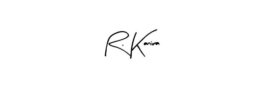 if you are searching for the best signature style for your name R. Kanira. so please give up your signature search. here we have designed multiple signature styles  using Arty Signature. R. Kanira signature style 8 images and pictures png
