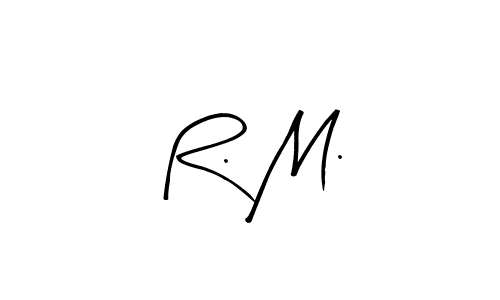 Design your own signature with our free online signature maker. With this signature software, you can create a handwritten (Arty Signature) signature for name R. M.. R. M. signature style 8 images and pictures png