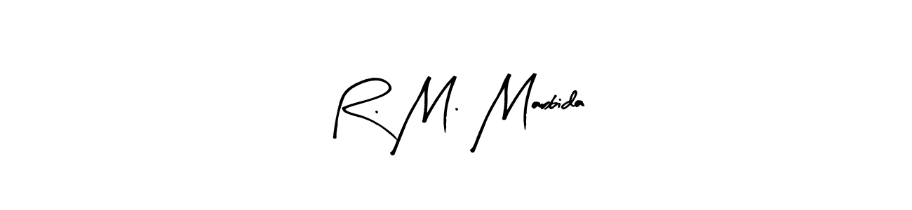 Also we have R. M. Marbida name is the best signature style. Create professional handwritten signature collection using Arty Signature autograph style. R. M. Marbida signature style 8 images and pictures png