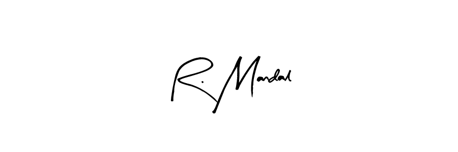 Arty Signature is a professional signature style that is perfect for those who want to add a touch of class to their signature. It is also a great choice for those who want to make their signature more unique. Get R. Mandal name to fancy signature for free. R. Mandal signature style 8 images and pictures png