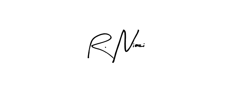 Make a beautiful signature design for name R. Niazi. With this signature (Arty Signature) style, you can create a handwritten signature for free. R. Niazi signature style 8 images and pictures png