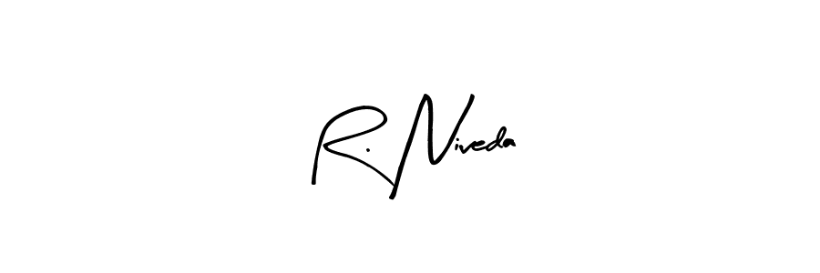 How to Draw R. Niveda signature style? Arty Signature is a latest design signature styles for name R. Niveda. R. Niveda signature style 8 images and pictures png