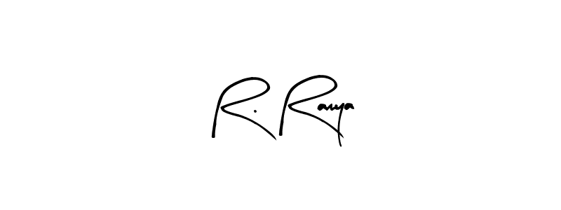 Here are the top 10 professional signature styles for the name R. Ramya. These are the best autograph styles you can use for your name. R. Ramya signature style 8 images and pictures png