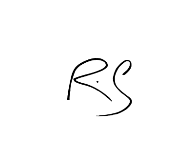 How to make R. S name signature. Use Arty Signature style for creating short signs online. This is the latest handwritten sign. R. S signature style 8 images and pictures png