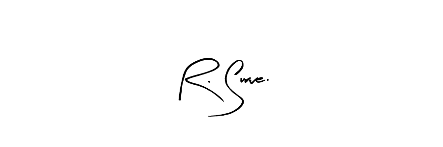 The best way (Arty Signature) to make a short signature is to pick only two or three words in your name. The name R. Surve. include a total of six letters. For converting this name. R. Surve. signature style 8 images and pictures png