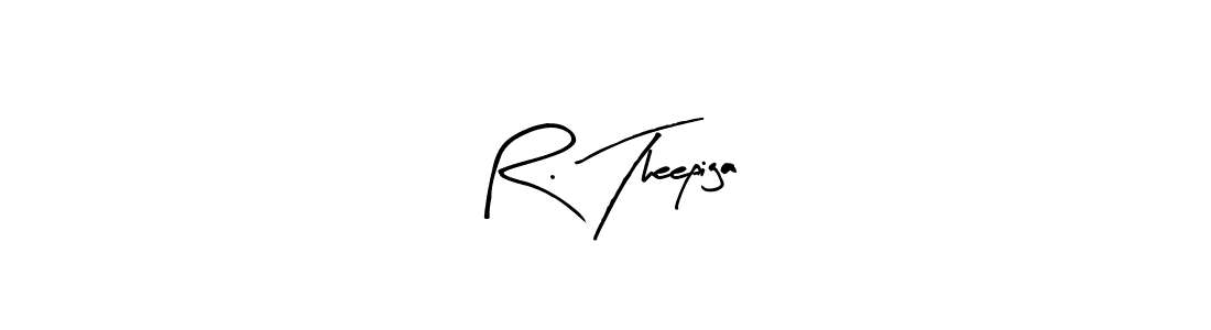 Make a beautiful signature design for name R. Theepiga. With this signature (Arty Signature) style, you can create a handwritten signature for free. R. Theepiga signature style 8 images and pictures png