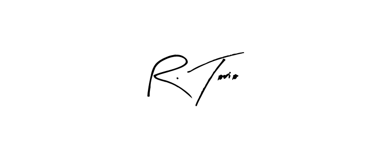 Similarly Arty Signature is the best handwritten signature design. Signature creator online .You can use it as an online autograph creator for name R. Torio. R. Torio signature style 8 images and pictures png