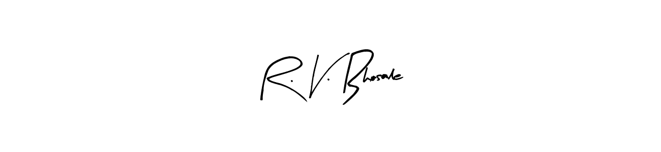 This is the best signature style for the R. V. Bhosale name. Also you like these signature font (Arty Signature). Mix name signature. R. V. Bhosale signature style 8 images and pictures png