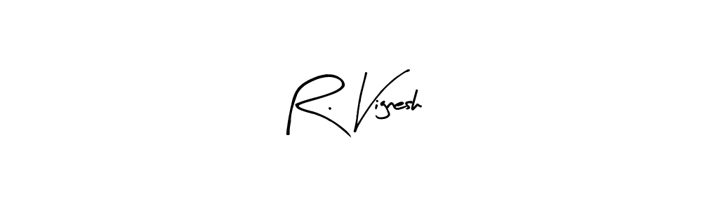 You can use this online signature creator to create a handwritten signature for the name R. Vignesh. This is the best online autograph maker. R. Vignesh signature style 8 images and pictures png