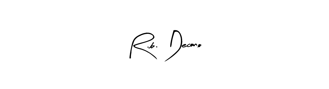 This is the best signature style for the R.b. Decano name. Also you like these signature font (Arty Signature). Mix name signature. R.b. Decano signature style 8 images and pictures png