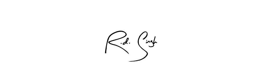 Use a signature maker to create a handwritten signature online. With this signature software, you can design (Arty Signature) your own signature for name R.d. Singh. R.d. Singh signature style 8 images and pictures png