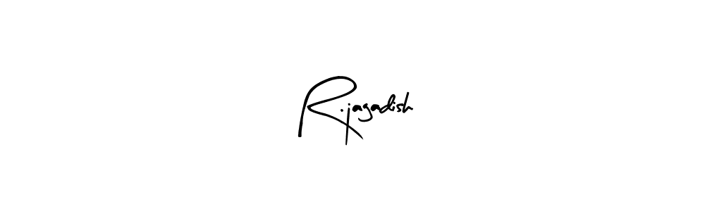 Use a signature maker to create a handwritten signature online. With this signature software, you can design (Arty Signature) your own signature for name R.jagadish. R.jagadish signature style 8 images and pictures png