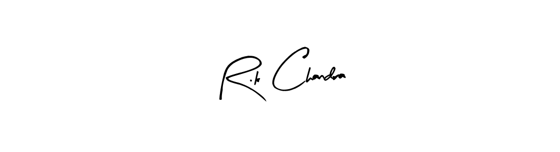 The best way (Arty Signature) to make a short signature is to pick only two or three words in your name. The name R.k Chandra include a total of six letters. For converting this name. R.k Chandra signature style 8 images and pictures png