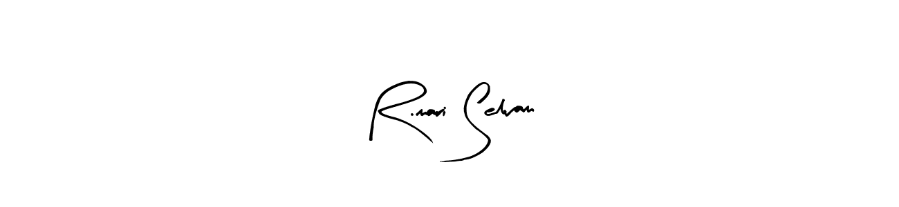 Also You can easily find your signature by using the search form. We will create R.mari Selvam name handwritten signature images for you free of cost using Arty Signature sign style. R.mari Selvam signature style 8 images and pictures png