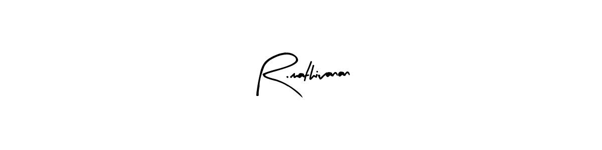 Similarly Arty Signature is the best handwritten signature design. Signature creator online .You can use it as an online autograph creator for name R.mathivanan. R.mathivanan signature style 8 images and pictures png
