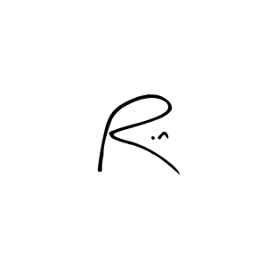 Similarly Arty Signature is the best handwritten signature design. Signature creator online .You can use it as an online autograph creator for name R.n. R.n signature style 8 images and pictures png